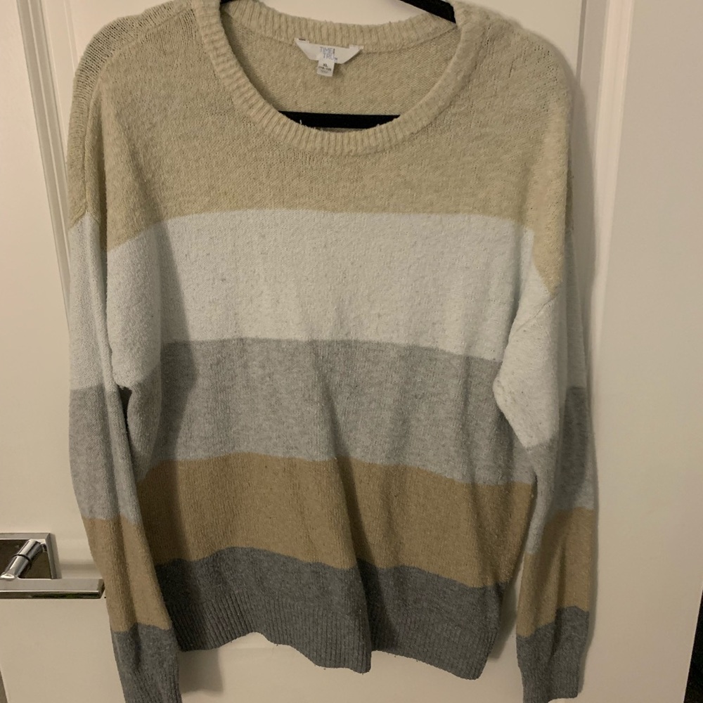 Striped Sweater - Time & Tru